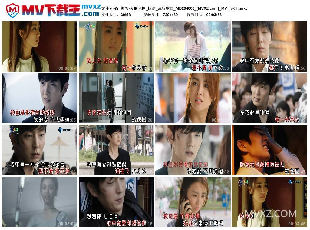 柳絮-爱的包围_国语_流行歌曲_MB204808